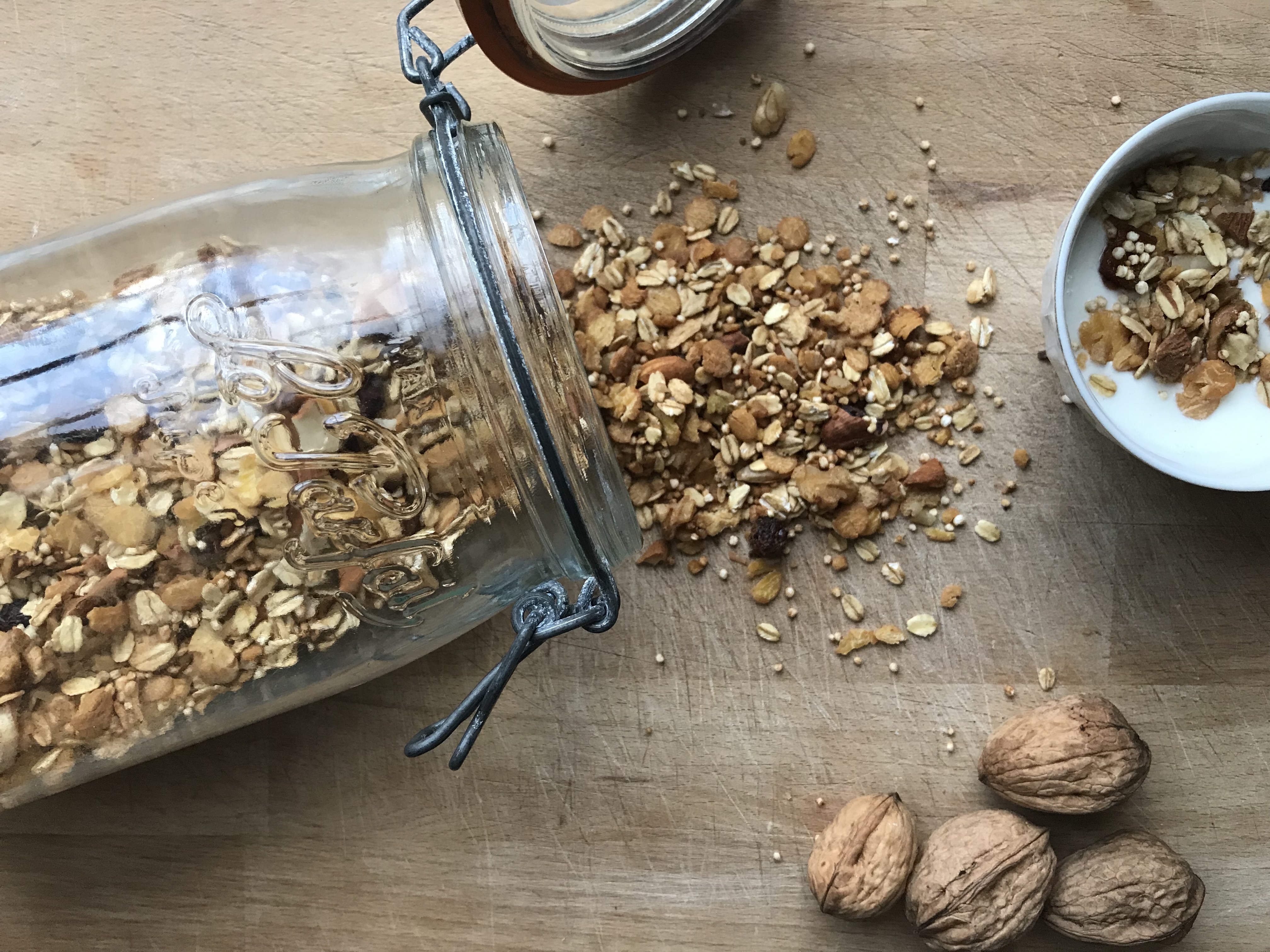 Granola sans sucre ni gras ajouté